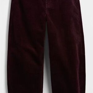 GAP Women's Corduroy Pants in Deep Burgundy